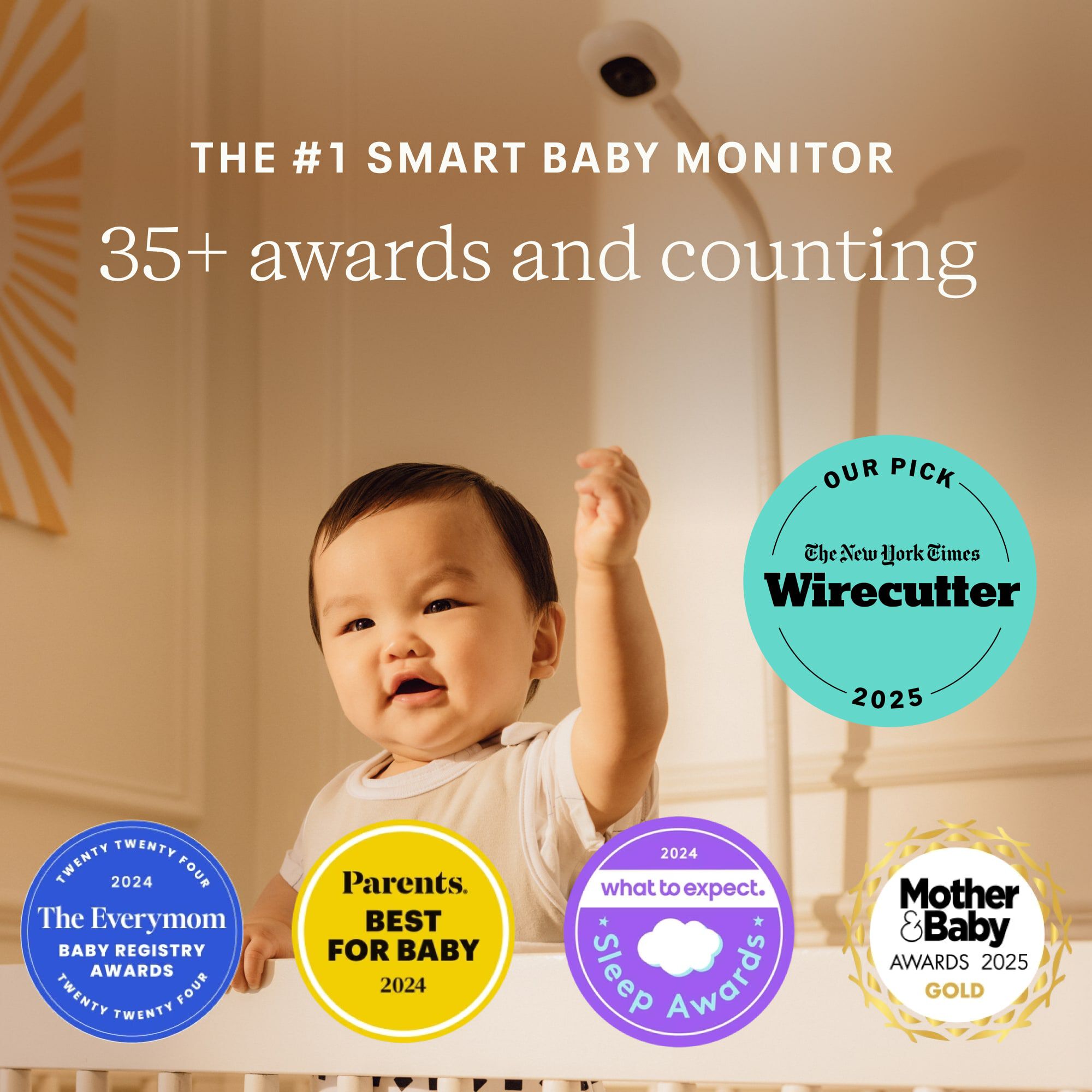 Nanit Pro Smart Baby Monitor & Floor Stand (V2), , large