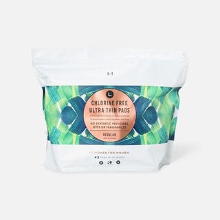 L. Chlorine Free Ultra Thin Pads, Organic Cotton, , large