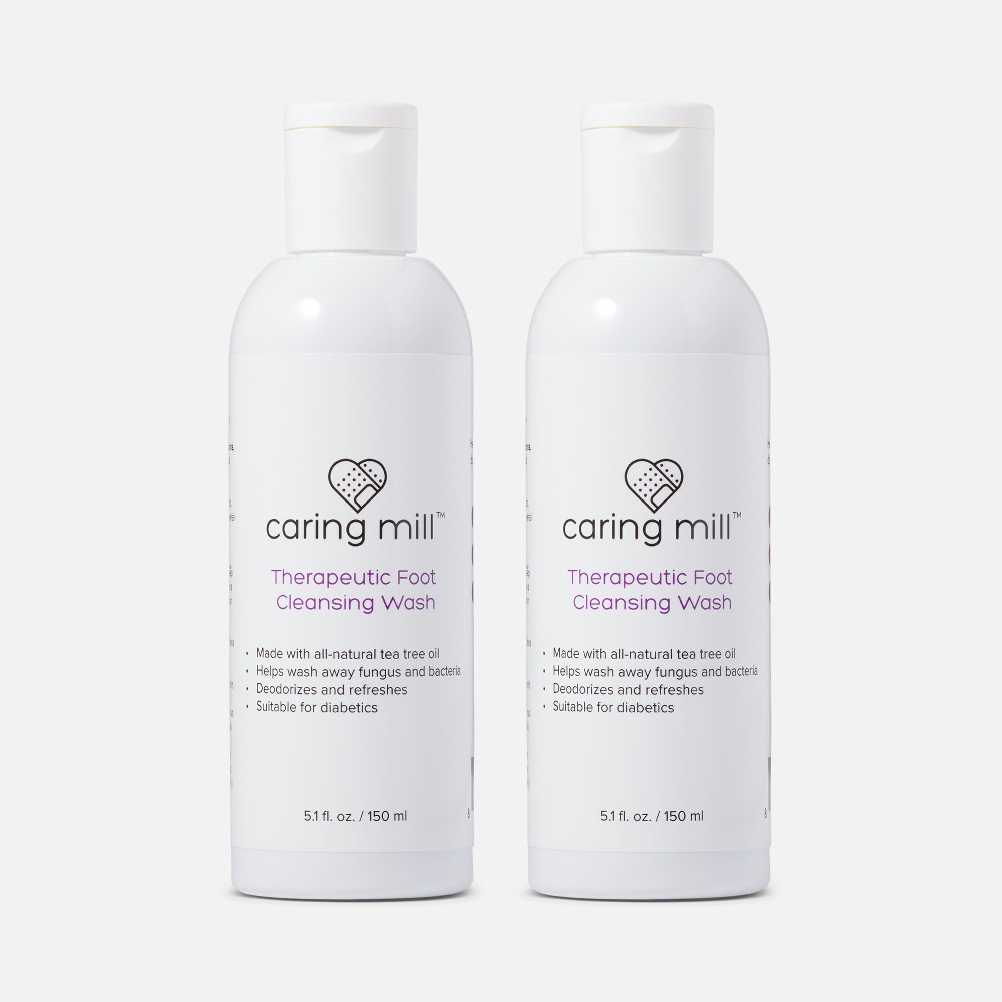 Caring Mill™ Therapeutic Foot Cleaning Wash 5.1 oz. (2-Pack)