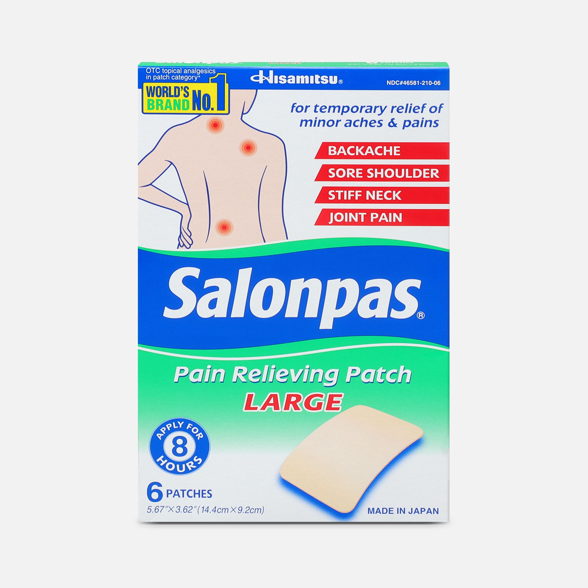 Salonpas Pain Relieving Patch, Large, 6 ct., , large