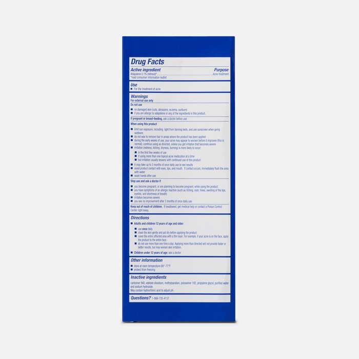 Differin 0.1% Adapalene Treatment Gel with Pump, , large