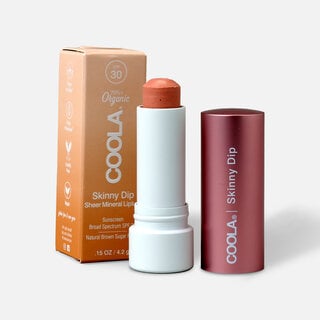 COOLA Mineral Liplux SPF 30 Skinny Dip, .15 oz.