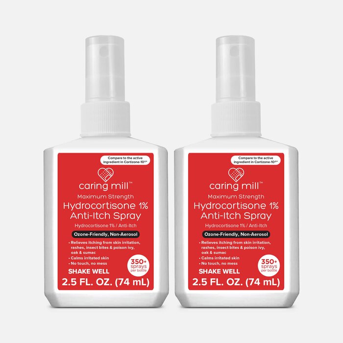 Caring Mill Hydrocortisone Spray, 2.5 oz. (2 pack), , large