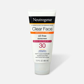 Neutrogena Clear Face Liquid Sunscreen Lotion SPF 30 - 3 fl oz., , large