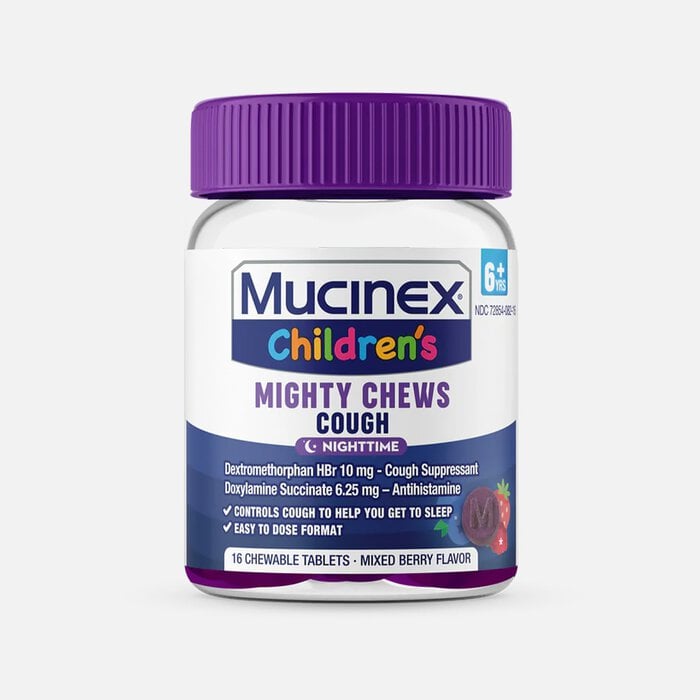 Mucinex Children's Mighty Chews, Nighttime Cough, 16 ct., , large