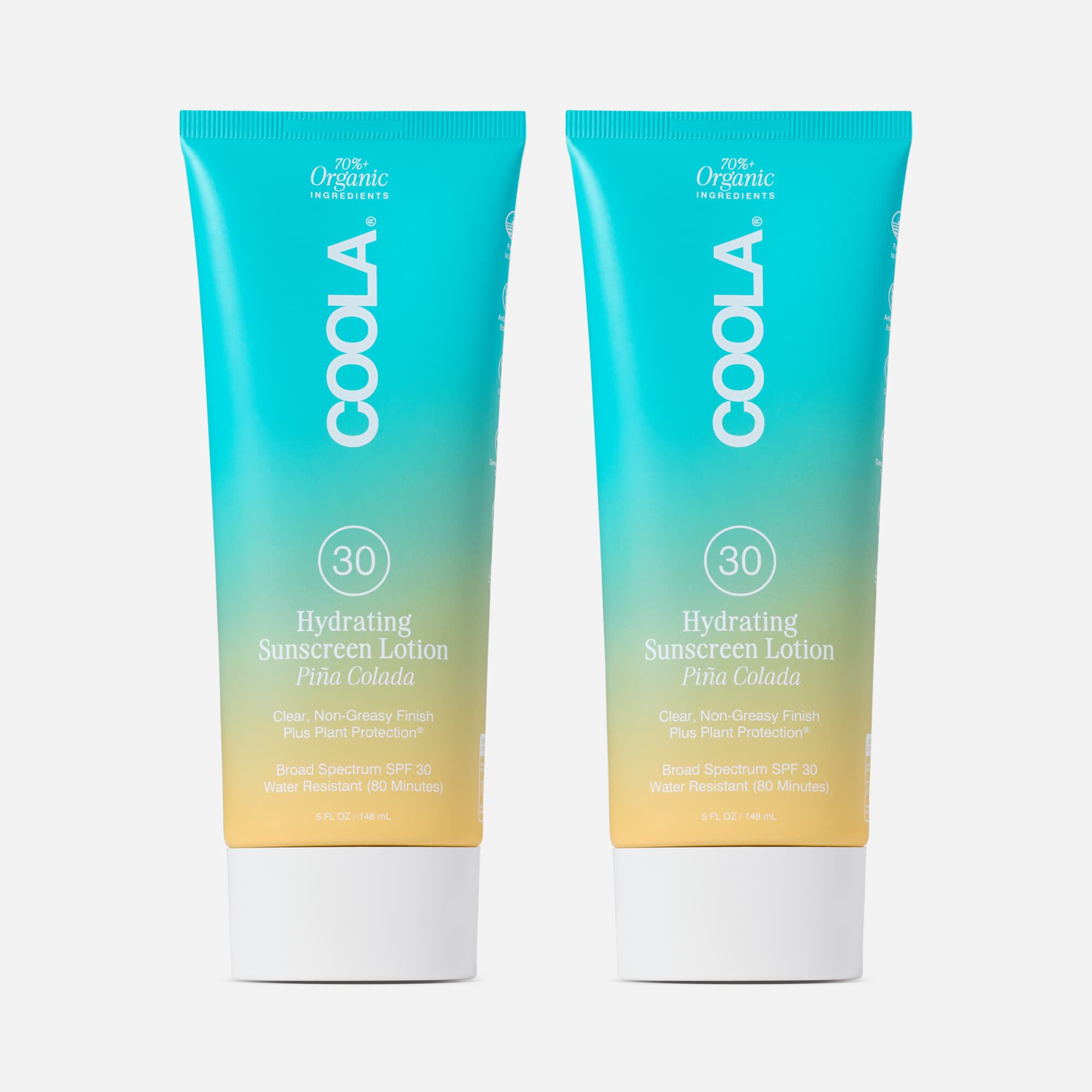 COOLA® Classic Body Organic Sunscreen Lotion, SPF 30, Pina Colada, 5 fl. oz. (2 pack), , large