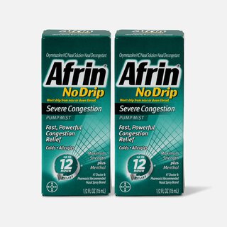 Afrin No Drip Severe Congestion Pump Nasal Mist, .5 oz. (2-Pack), , large