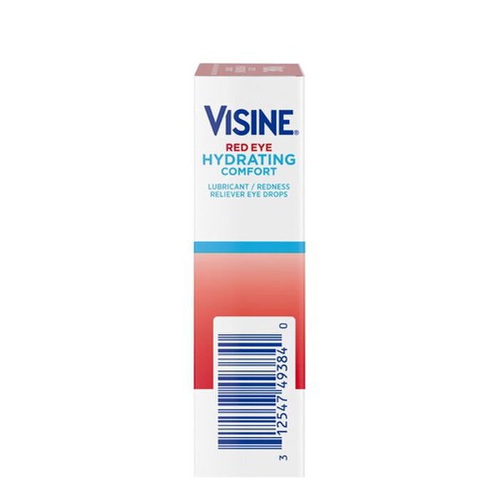 Visine Red Eye Hydrating Comfort Lubricating Eye Drops, .5 fl oz., , large