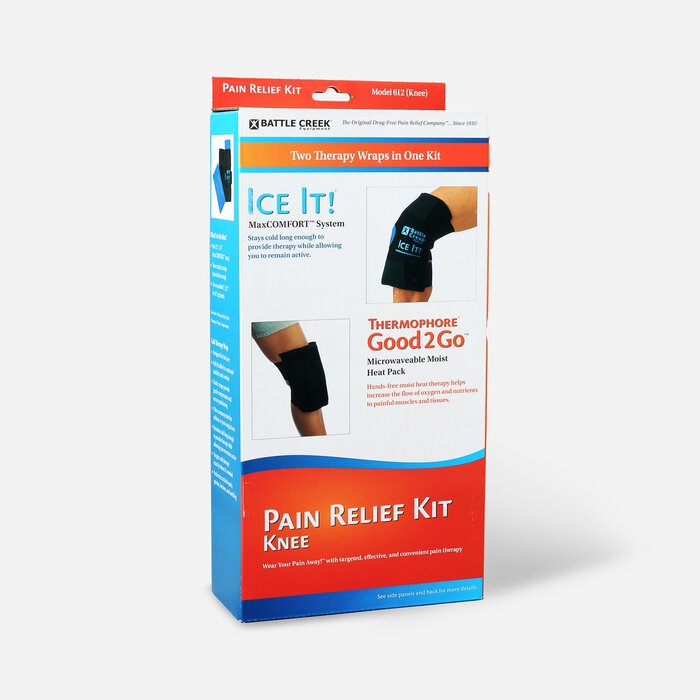 Battle Creek Knee Pain Kit with Moist Heat and Cold Therapy, , large
