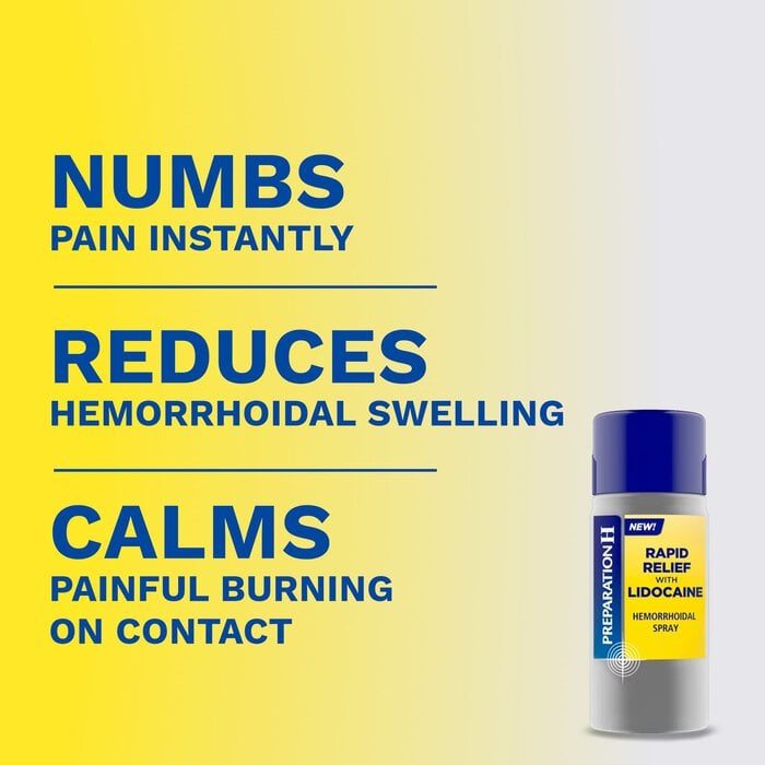 Preparation H Rapid Relief with Lidocaine Hemorrhoidal Spray, 3.8 oz., , large