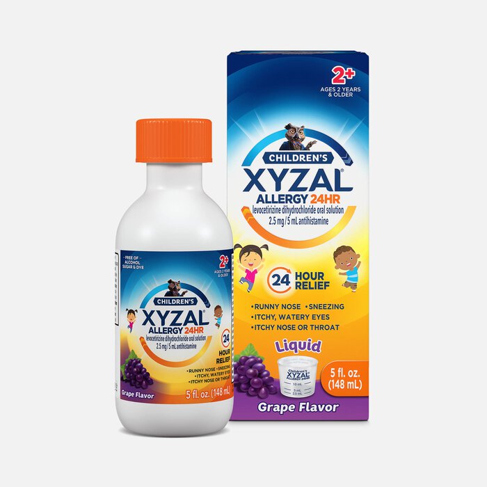 Xyzal® Children's Allergy 24-Hour Oral Solution, Grape, 5 fl. oz., , large