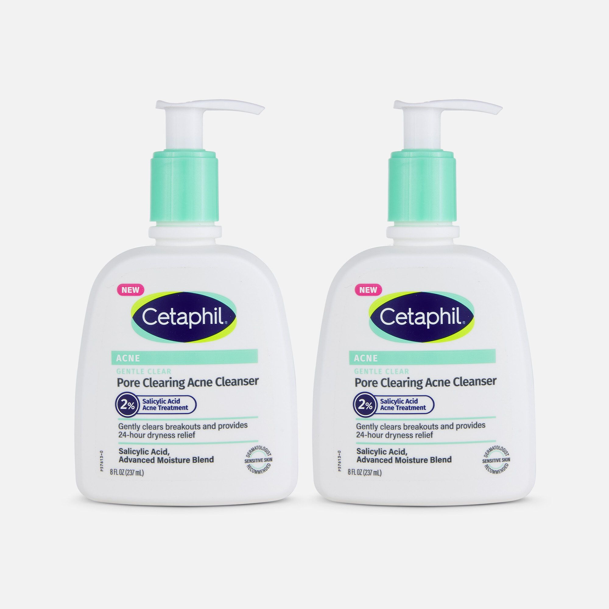 Cetaphil Gentle Clear Pore Clearing Acne Cleanser, 8 oz. (2-Pack), , large