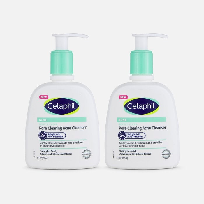 Cetaphil Gentle Clear Pore Clearing Acne Cleanser, 8 oz. (2-Pack), , large