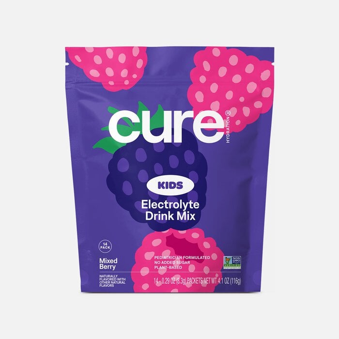 Cure Kids Hydrating Electrolyte Drink Mix Pouches, , large