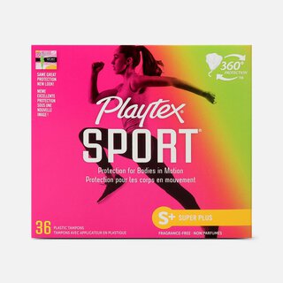 Playtex Sport Super Plus Tampons, Unscented, 36 ct., , large