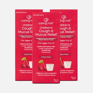 Caring Mill™ Children's Mucus Relief Multi-Symptom Cold, Cherry Flavor, 4 oz. (3 pack)