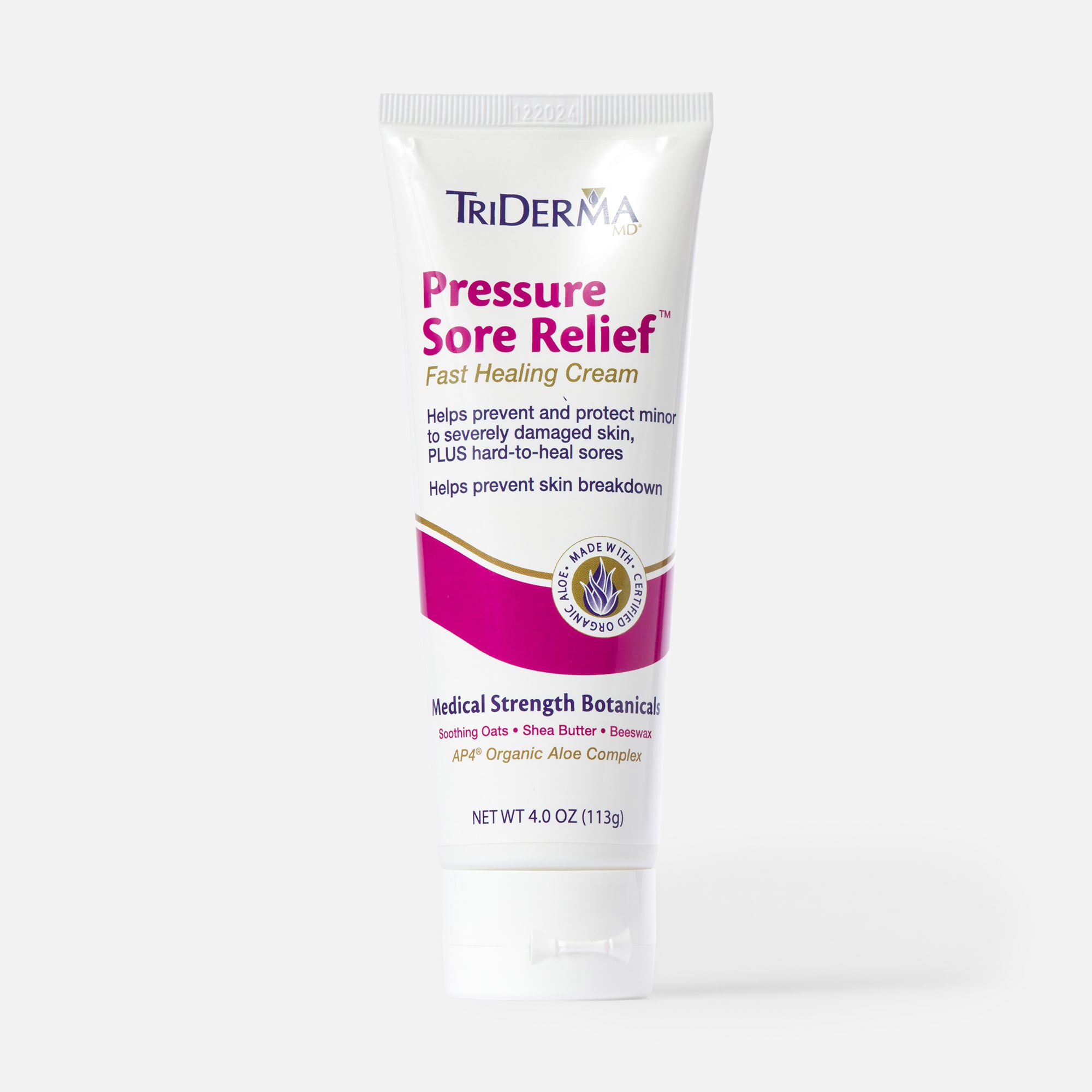 TriDerma Pressure Sore Relief Healing Cream, 4 oz. Tube, , large