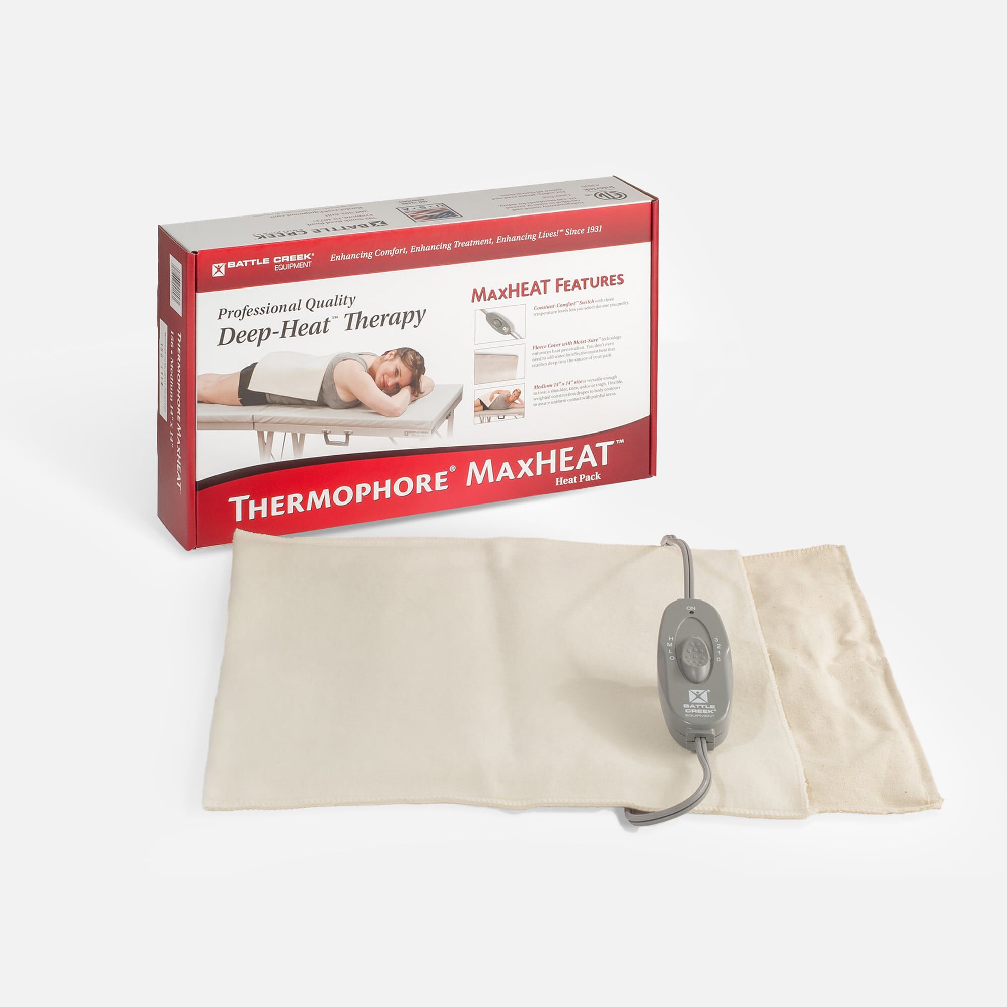 Battle Creek Thermophore® MaxHEAT Moist Heat Therapy Pad, Large 14” X 27”, , large