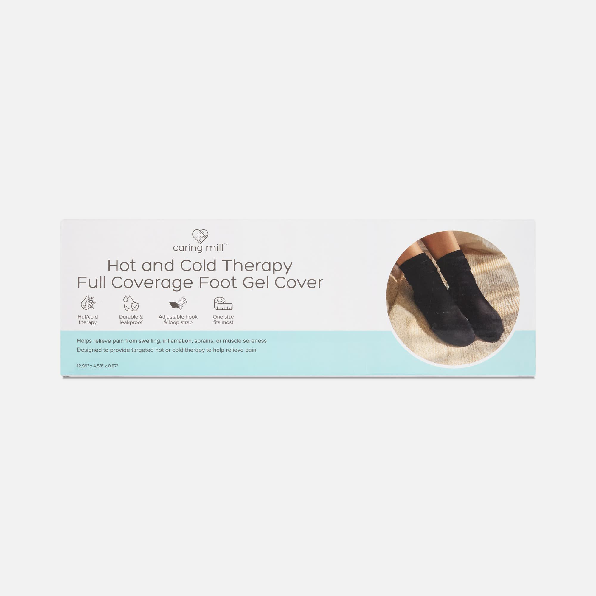 Caring Mill™ Hot and Cold Therapy Full Coverage Foot Gel Cover, 2ct, , large