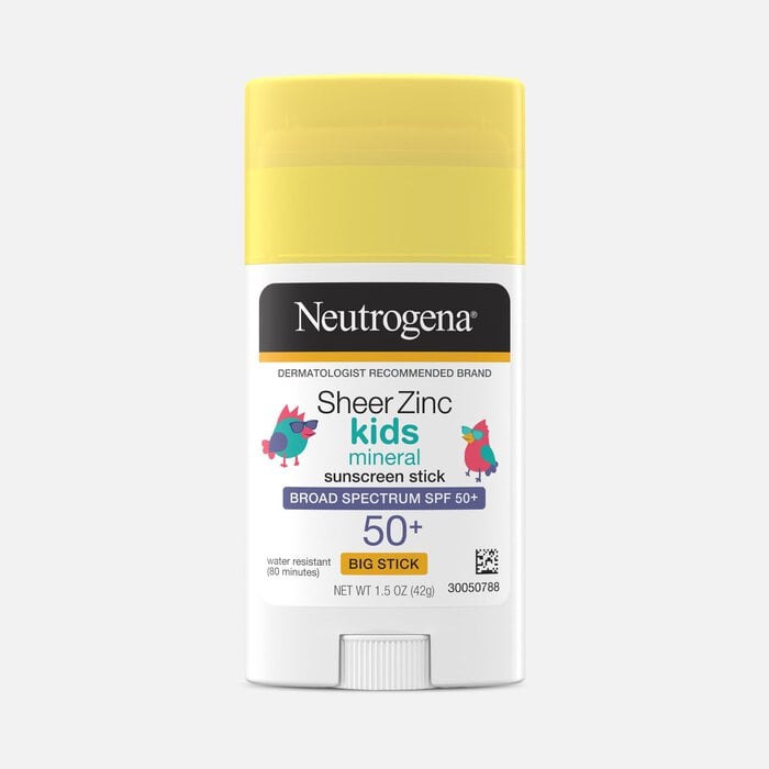 Neutrogena Sheer Zinc Kids Mineral Sunscreen Stick, SPF 50+, 1.5 oz., , large