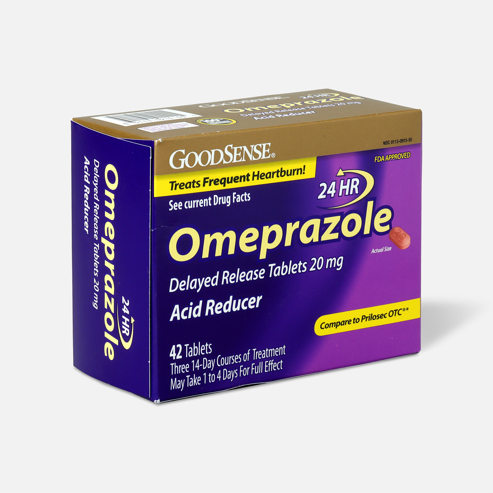 GoodSense® Omeprazole Delayed Release Tablets 20 mg, Acid Reducer, , large