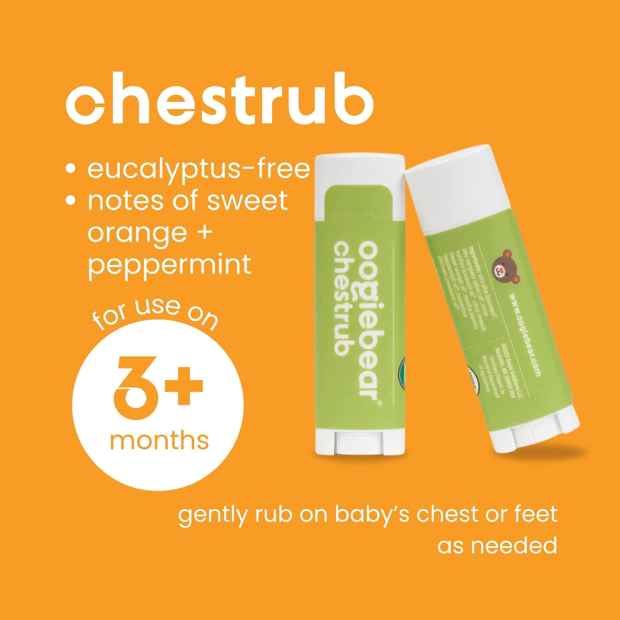 Oogiebear Organic Mini Nosebalm and Chestrub, , large