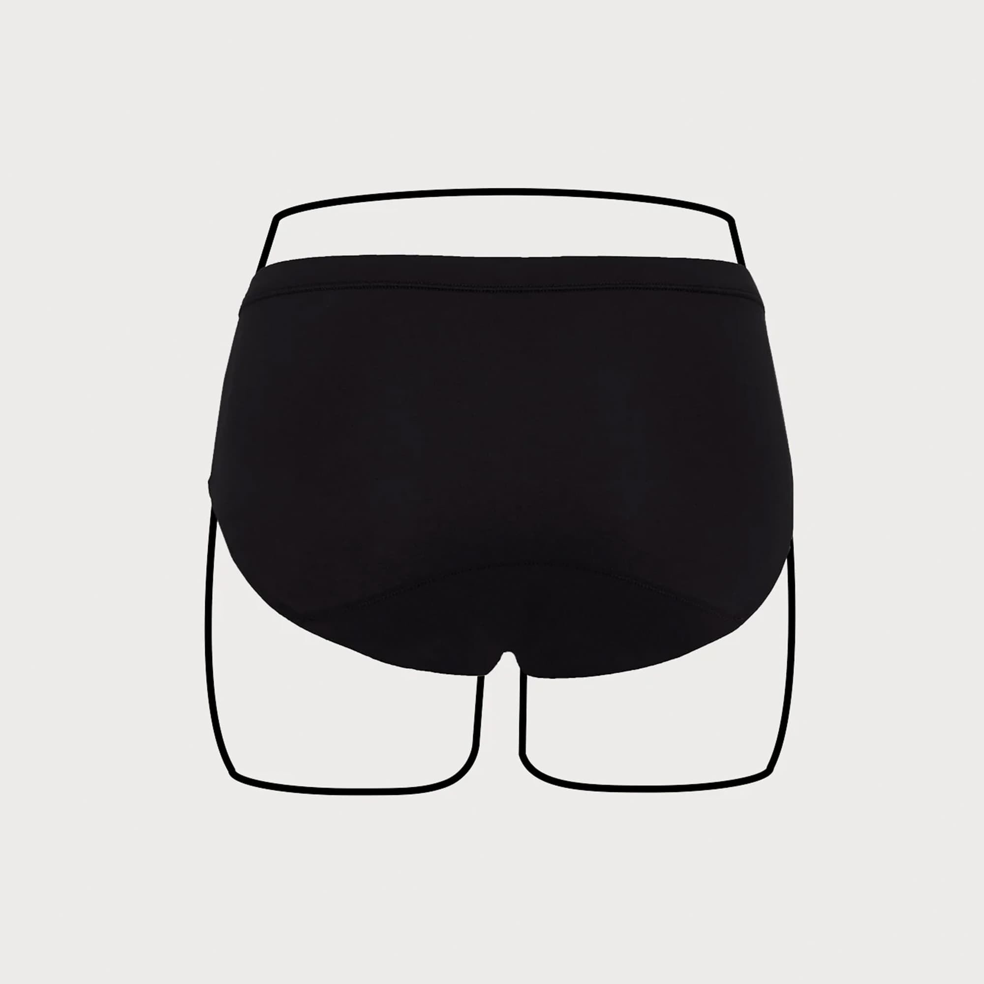 Thinx Teens All Day Brief, Black, Size 15/16, , large