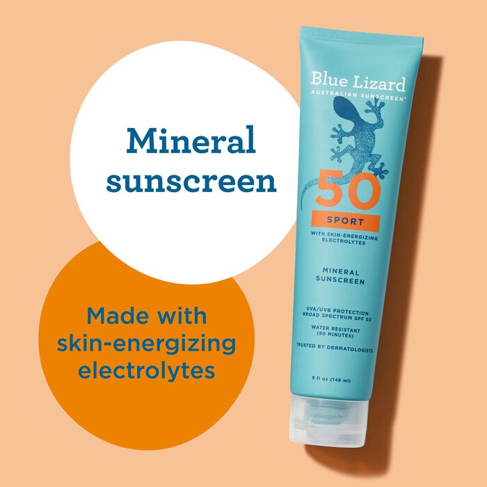 Blue Lizard Sport Mineral Sunscreen Lotion, SPF 50, 5 fl. oz., , large