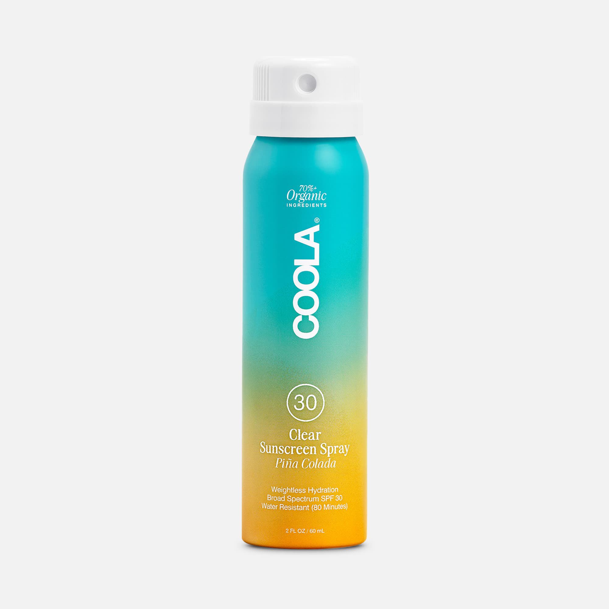 COOLA Classic Body Organic Sunscreen Spray SPF 30 Pina Colada - Travel Size, , large