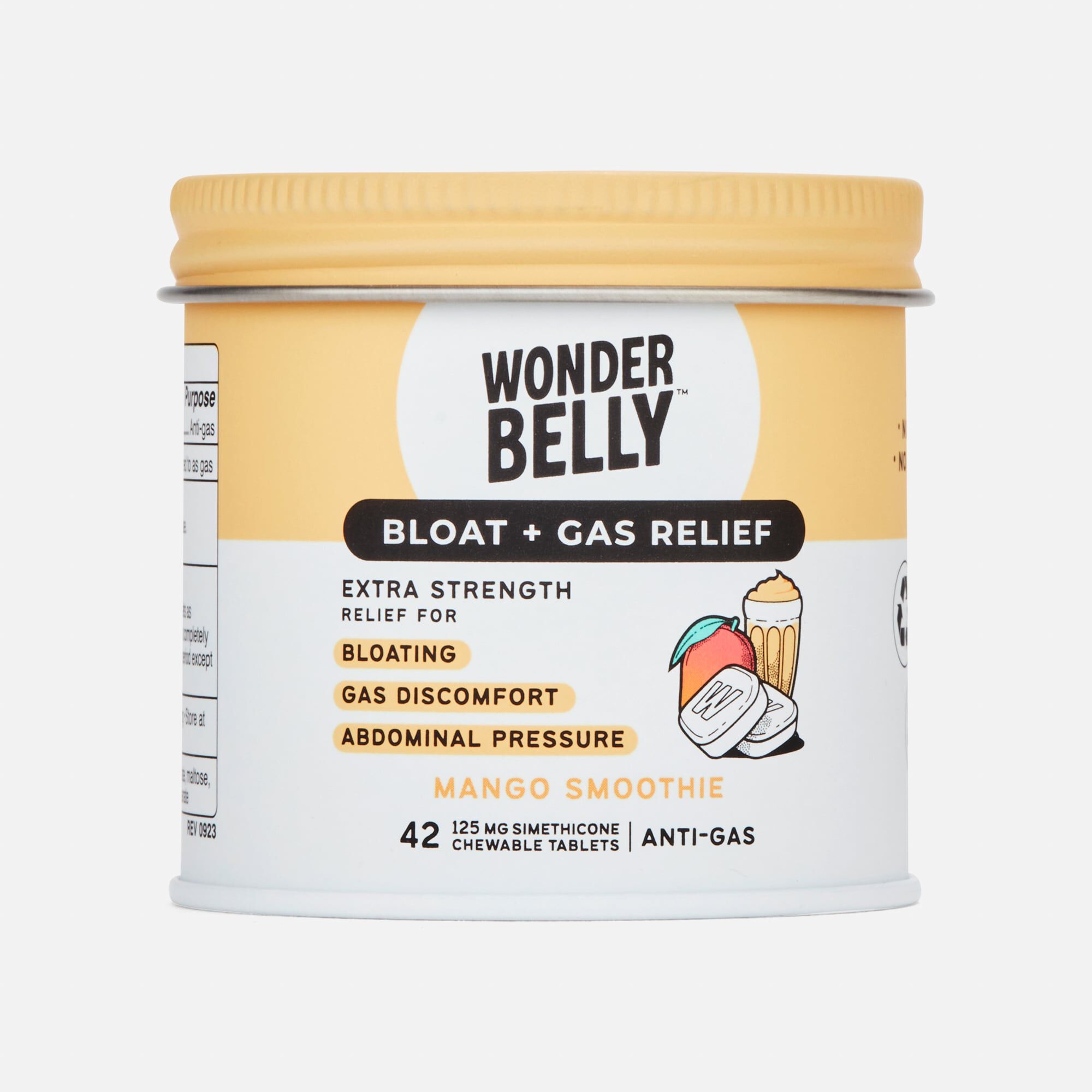 Wonderbelly Bloat + Gas Relief, Mango Smoothie, 42 ct., , large