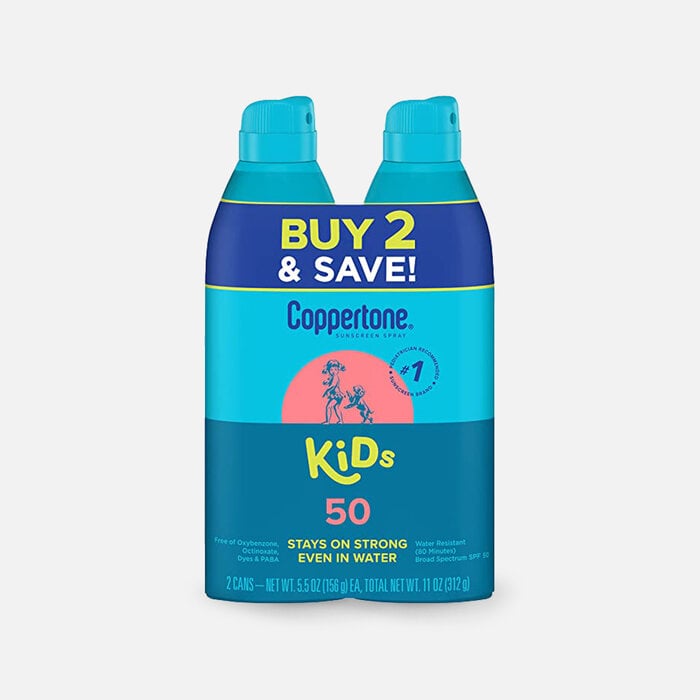 Coppertone Kids Sunscreen Spray SPF 50, 5.5 oz. - Twin Pack, , large