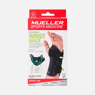 Mueller® Green Fitted Wrist Brace, Right Hand