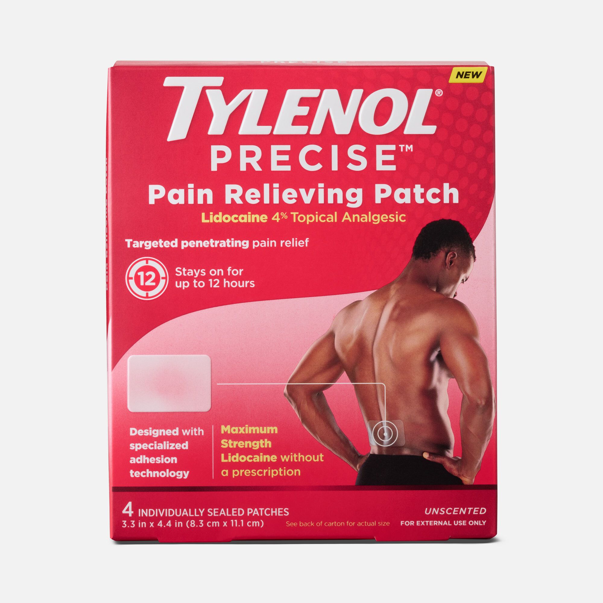 TYLENOL® PRECISE® Pain Relieving Patches, Large, 4 ct., , large