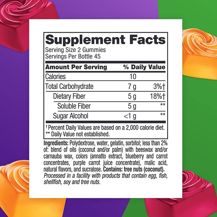Vitafusion Fiber Well Gummies, Sugar-Free, 90 ct., , large