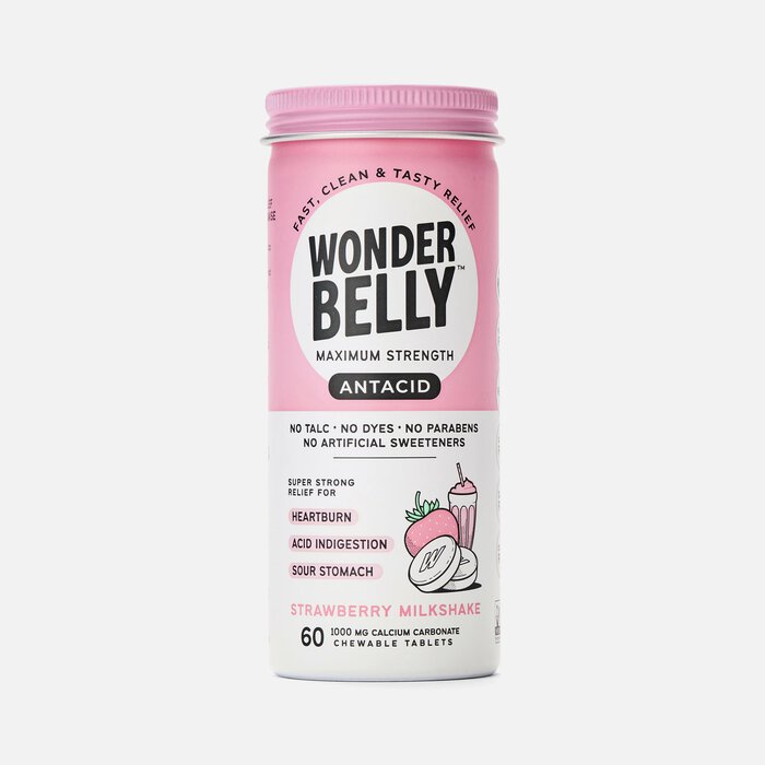 Wonderbelly Antacids, Strawberry Milkshake, 60 ct, , large