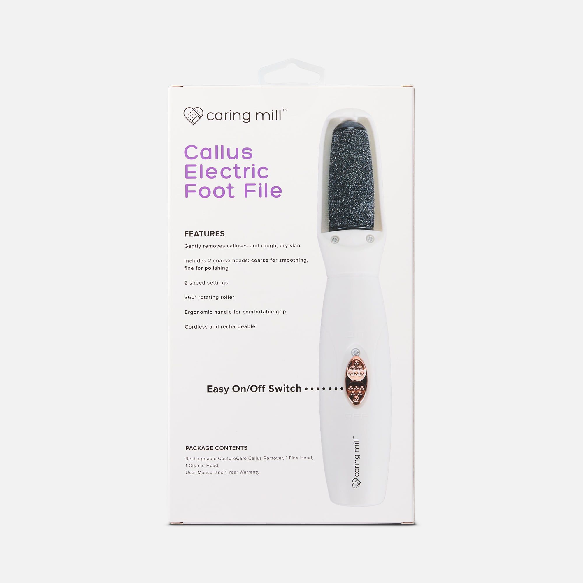 Caring Mill™ Callus Electric Foot File, , large