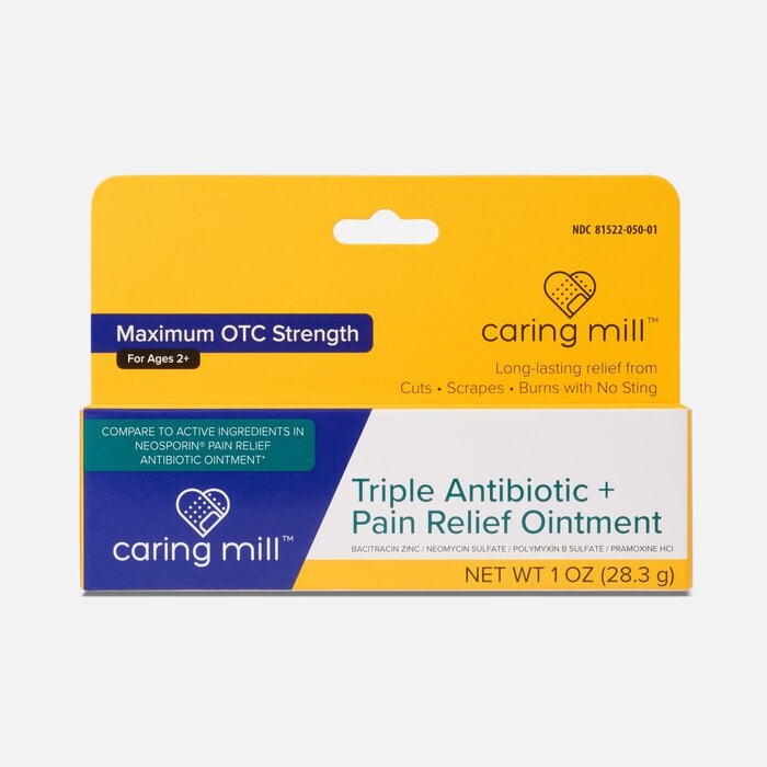 Caring Mill™ Triple Antibiotic Ointment Plus Pain Relief, 1 oz., , large