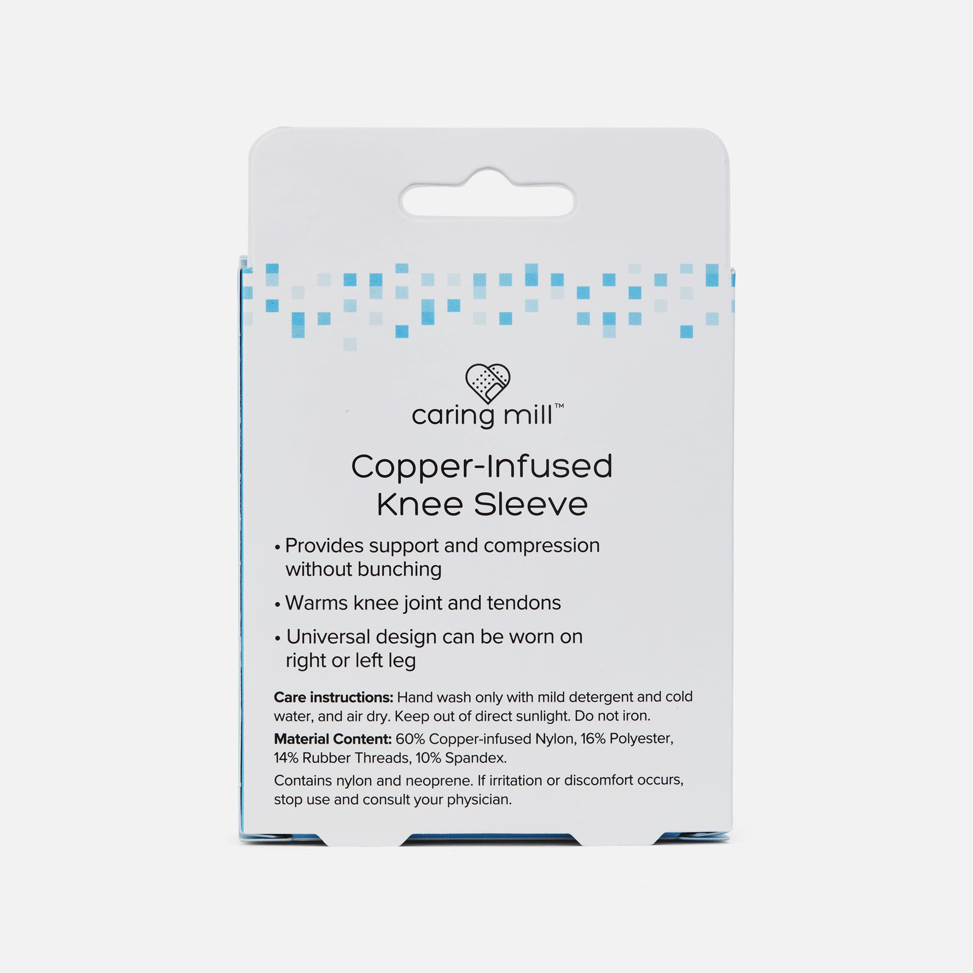 Caring Mill™ Copper-Infused Knee Compression Sleeve, L/XL, , large