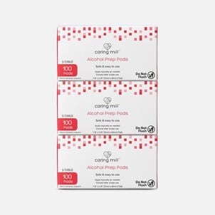 Caring Mill&trade; Alcohol Prep Pads, 100 ct. (3-Pack)