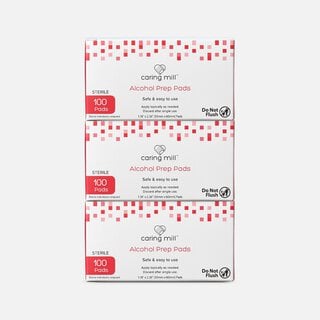 Caring Mill™ Alcohol Prep Pads, 100 ct. (3-Pack), , large