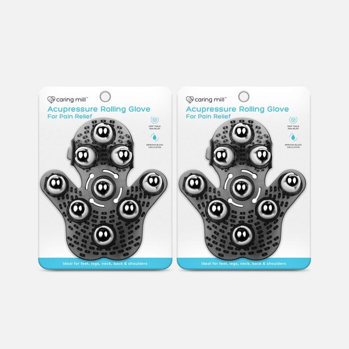 Caring Mill™ Acupressure Rolling Glove for Pain Relief (2-Pack), , large