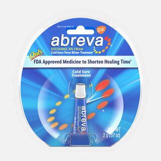 Abreva, Docosanol 10% Cream Tube, Treatment for Cold Sore/Fever Blister, 2g, , large