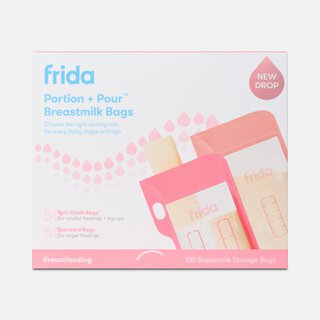 Frida Mom Portion + Pour Milk Bags, Variety Pack, 100 ct.