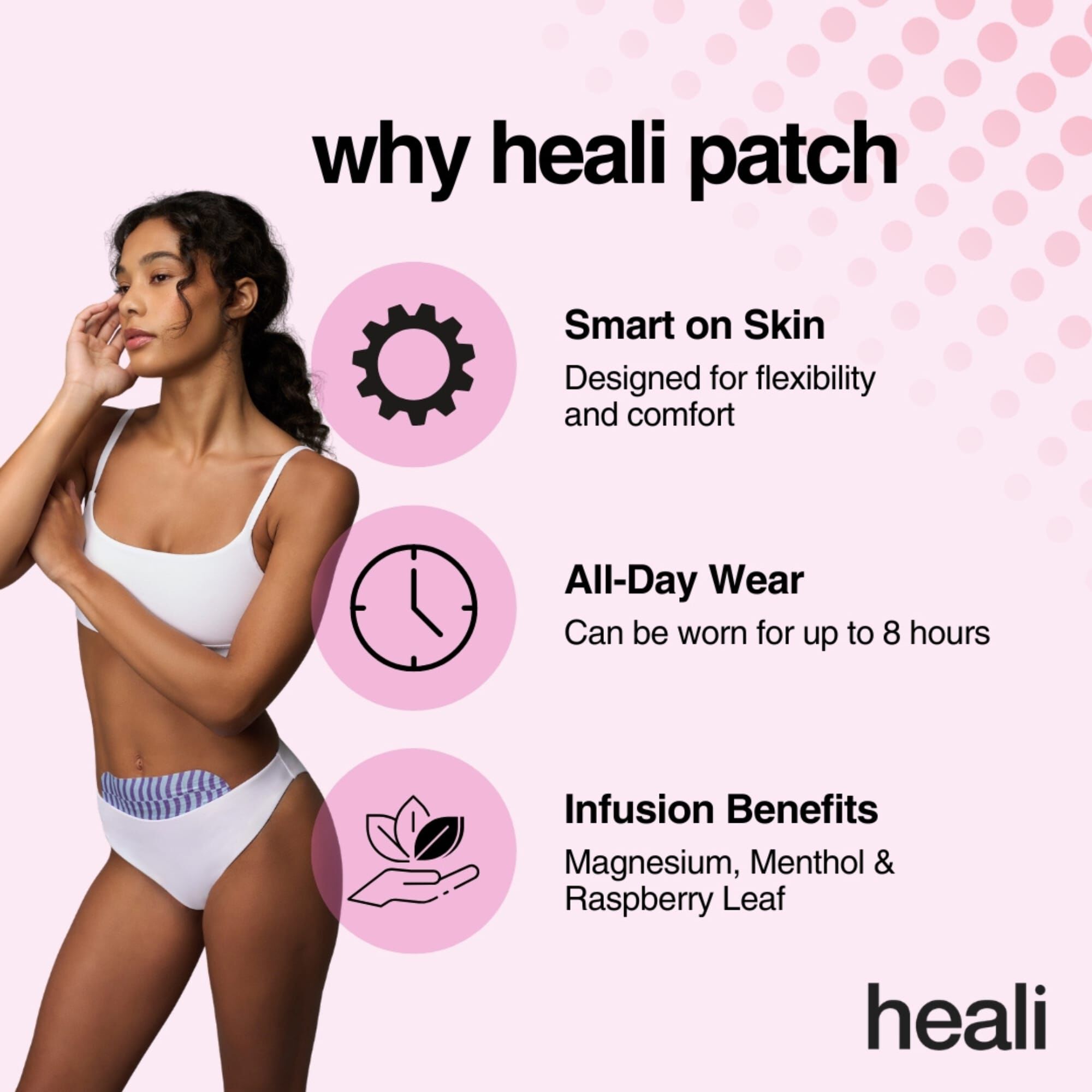 Heali Period Pain Day Patch, 4 ct., , large