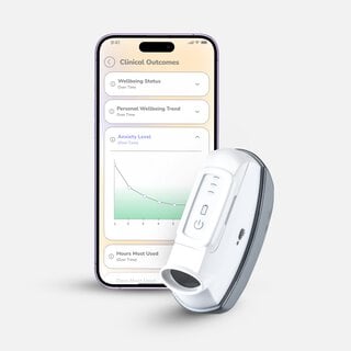 CalmiGo Drug-Free and Clinically Validated Calming Device, Silver