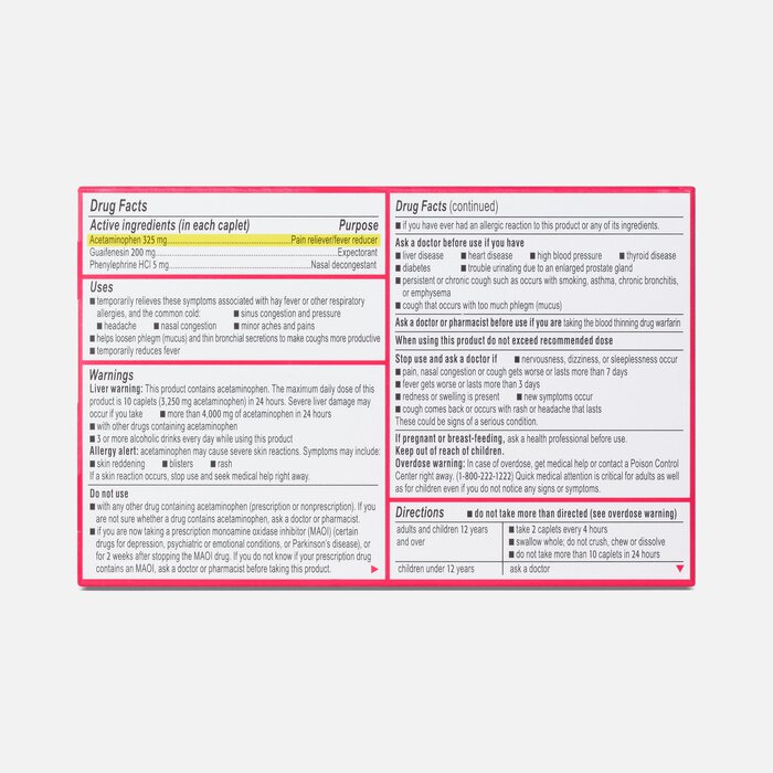 Tylenol® Sinus Severe Daytime Caplets, 24 ct., , large