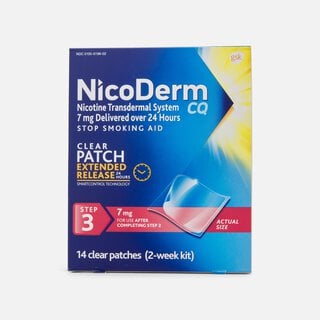 NicoDerm CQ Step 3 Clear Nicotine Patches, 7mg, 14 ct., , large
