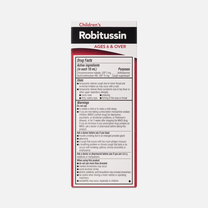Children's Robitussin® Cough and Cold Long-Acting Syrup, Fruit Punch, 4 fl. oz., , large
