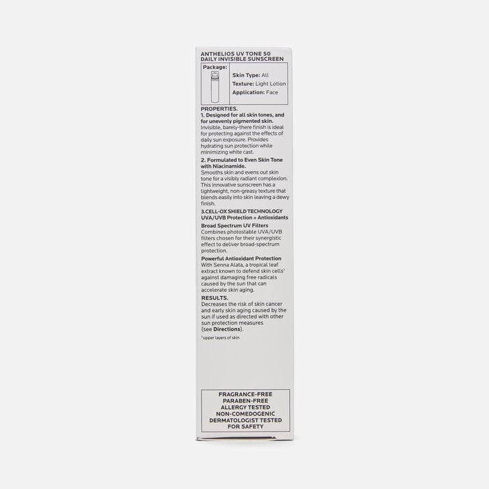 La Roche-Posay Anthelios UV Tone Daily Invisible Sunscreen, SPF 50, 1.7 fl oz., , large