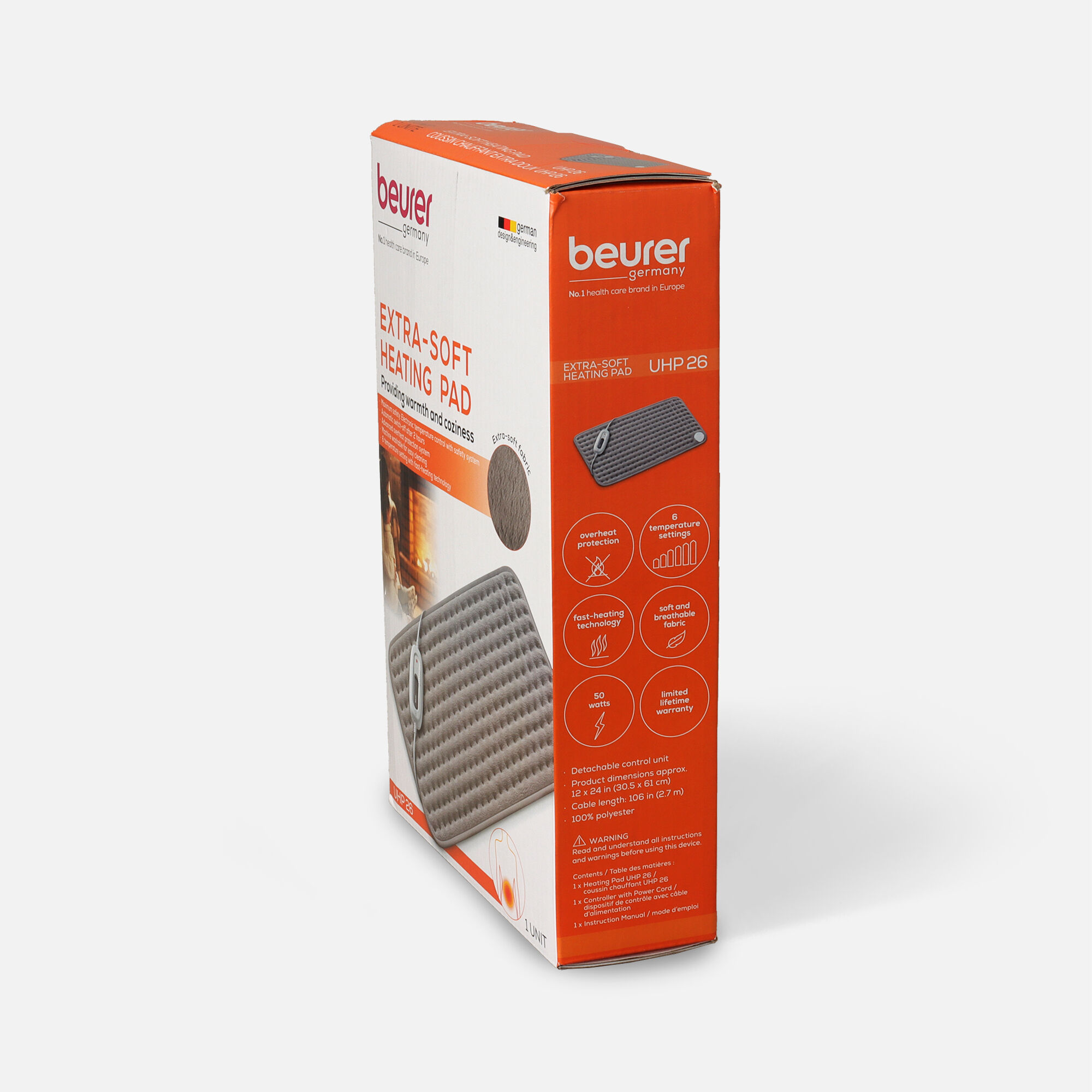 Beurer Large Ultra-Soft Heating pad, UHP26, , large